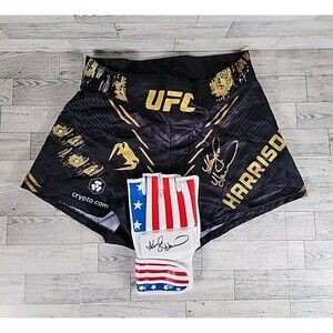 Kayla Harrison Signed UFC Venum Shorts & Glove PSA Trunks Women's MMA Judo Gold
